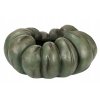 Zelená dekoračná tekvica – originálny svietnik v rustikálnom štýle 25 cm