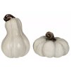 Biele dekoračné tekvice – sada 2 dekorácií na jeseň a Halloween