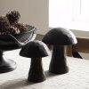 Dekoratívny hríbik boho tmavohnedý – 14 cm a 17 cm, vhodný aj do exteriéru