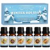 Darčeková sada zimných éterických olejov – 6 × 10 ml, rôzne vône v modrej krabičke Winter Holiday