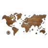 Nástenná drevená mapa sveta 120x60