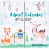 Adventný kalendár Bath & Body – dizajn so zvieratkami a vianočnými motívmi
