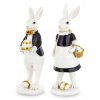 Exkluzívny veľkonočný zajačik v čierno bielom outfite 30cm A