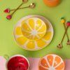 Keramická miska Sun & Fruit Citrón 330 ml v letnej kompozícii s citrusovým motívom
