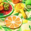 Dezertný tanier Sun & Fruit Pomaranč 20 cm – ovocné servírovanie v letnom štýle