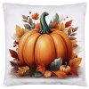 Jesenná obliečka na vankúš 40×40 – výber z 5 motívov s tekvicami a lístím