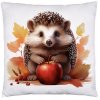 Jesenná obliečka na vankúš 40×40 – výber zo 4 motívov s ježkom a lístím