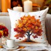 Jesenná obliečka na vankúš 40×40 – Strom v jesenných farbách, 5 vzorov