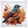 Jesenná obliečka na vankúš 40×40 – Vtáčik v lístí, 5 vzorov