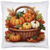 Jesenná obliečka na vankúš 40×40 – Košík s tekvicami, 3 vzory