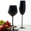Nerezový pohár na šampanské – matný čierny dizajn 280 ml
