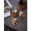 Sada 2 elegantných nerezových pohárov na víno – medený lesklý dizajn 500 ml