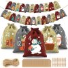 Adventný kalendár – jutové vrecúška so špagátom a štipcami na zavesenie