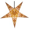 Vianočná hviezda 60 cm – svietiaca prírodná dekorácia so žltým vitrážnym vzorom