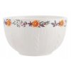 Detail porcelánovej misky Hrejivá zima s reliéfnym vzorom a motívom pomaranča, bobúľ a hviezdicového anízu – objem 780 ml
