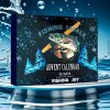Vianočný adventný kalendár pre rybárov Fishing Joy – elegantné vodoodolné balenie s motívom ryby a zimnej krajiny