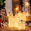 LED darčekové boxy vianočná dekorácia – svietiace darčeky pod stromčekom
