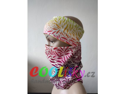 Multifunkční tunel barevné lístky