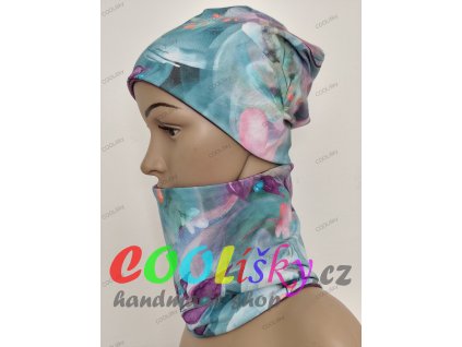 Dívčí čepice s nákrčníkem