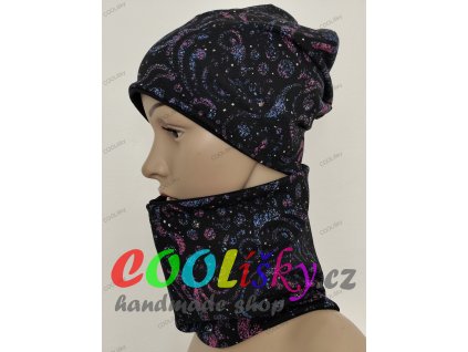 Dívčí čepice s nákrčníkem