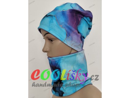 Dívčí čepice s nákrčníkem