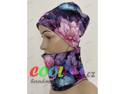 Dívčí čepice s nákrčníkem