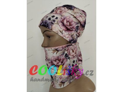 Dívčí čepice s nákrčníkem