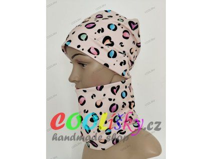 Dívčí čepice s nákrčníkem