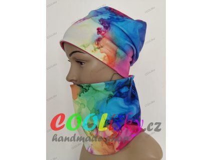 Dívčí čepice s nákrčníkem