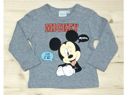 Triko Mickey kojenecké šedé
