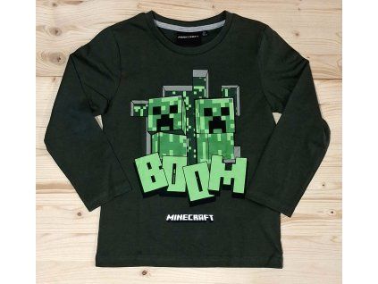 Triko Minecraft tm. zelené