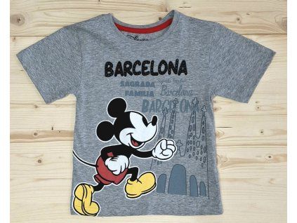 Tričko Mickey Mouse šedé