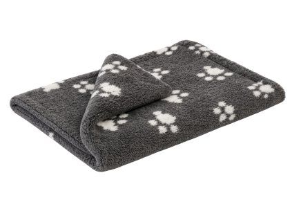 Vet bed mat grey/white paws