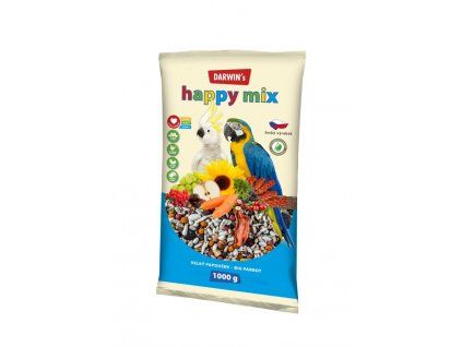 DARWINS GROSSER PAPAGEI HAPPY MIX 1000 g
