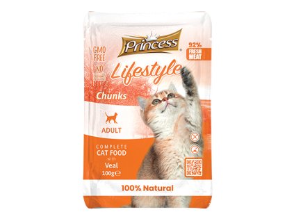 PRINCESS LIFESTYLE POUCHES CHUNKS 100G CALF