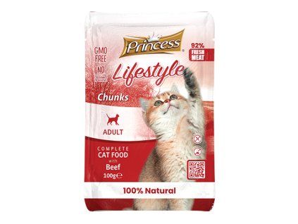 PRINCESS LIFESTYLE BEUTEL CHUNKS 100G RINDFLEISCH