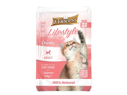 PRINCESS LIFESTYLE POUCHS CHUNKS 100G LACHS