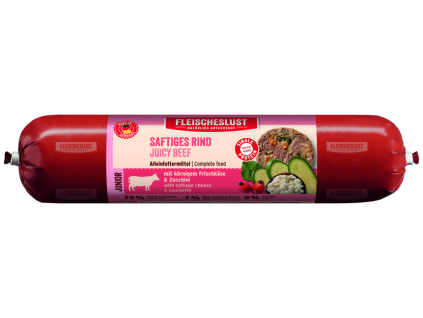 Junior juicy beef with cottage cheese & courgette 400g