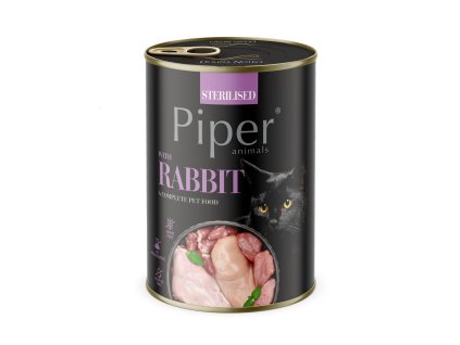 PIPER CAT WITH RABBIT STERILISED 400 g