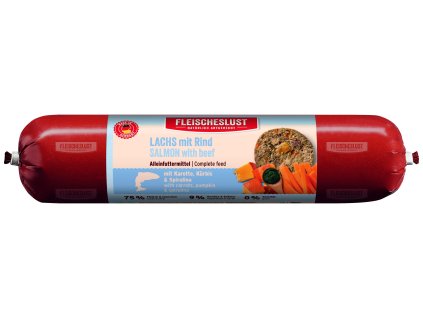 LACHS MIT RIND MIT KAROTTEN, KÜRBIS & SPIRULIN 400G