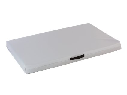 Pet bed - light gray eco leather