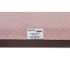 Orthopedic bed - quilted velor in old pink/bottom brown eco leather