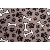 Donut pelíšek (Varianta Barva: šedá/tlapky a kosti)