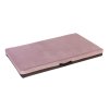 Bed - quilted velor in old pink/brown eco leather