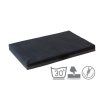 Bed - velor beige/eco leather black