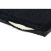 Orthopädische Matratze – schwarzer Velours/schwarzes Öko-Leder