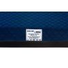 Letto - velluto trapuntato blu scuro/ecopelle nera