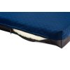 Letto ortopedico - velluto blu scuro - trapuntato