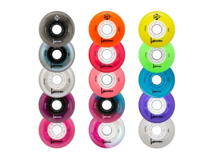 luminous led wheel 76mm85a pack of 4