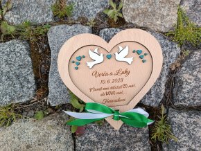 Dárková plaketa "Holubice"